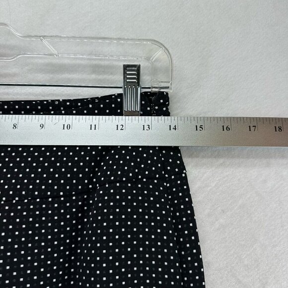 Cabi Pants Size 2 Seaside Chic Polka Dot Trouser Ankle Pull On Black White - Picture 9 of 11